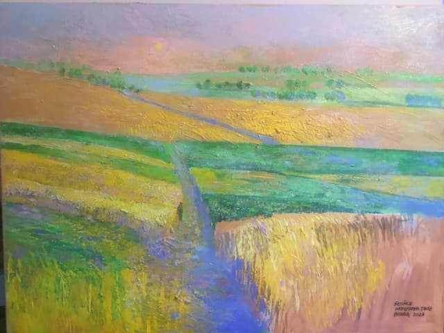 Słoñce nad łanami zbóż